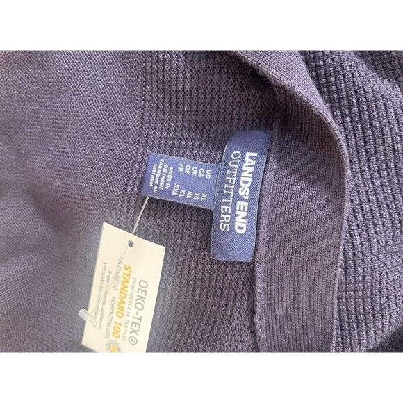 Lands End Outfitters Purple Long Open Front Cardigan Size XL New - Picture 5 of 5